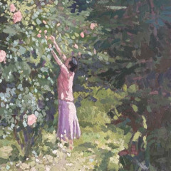 Les roses. 100x50.